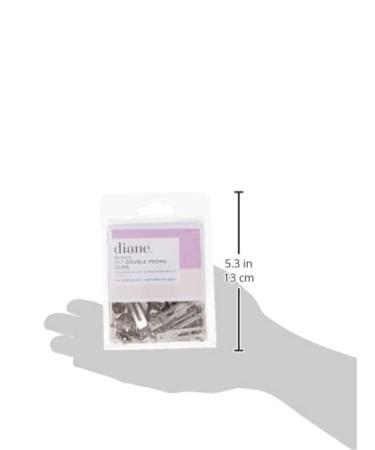 Diane Double Prong Hair Clips 1.75 Silver D17 - Pack of 80 for Women & Girls - Buy Online on GoSupps.com