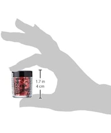 Stargazer Chunky Glitter Shaker Red. Cosmetic glitter for use on the eyes lips face body hair and nails. - Buy Online on GoSupps.com
