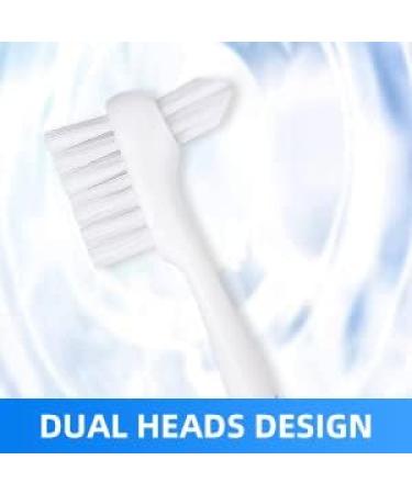Chargenyang Denture Brush Dual Head Toothbrushes Hard Denture Cleaning Brush Denture Toothbrush Cleaning Brush False Teeth Brush Toothbrush(3PACK) - Buy Online on GoSupps.com