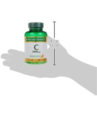 Nature's Bounty Vitamin C 1000mg Immune Support Supplement Powerful Antioxidant 2 Pack 100 Caplets - Buy Online on GoSupps.com