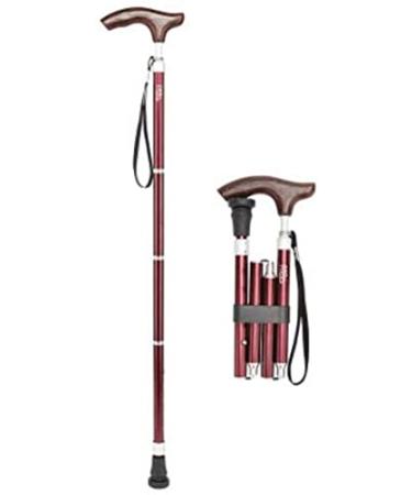 Telescopic Non Slip Crutches Folding Cane Wood Handle Adjustable Crutches Walking Sticks rollator walker Durable Mobility Aid for Arthritis Elderly Seniors & Handicap (Size : Black) The New Warm as