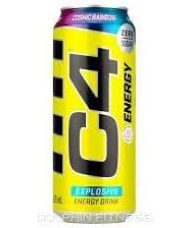 C4 Energy Drink Cosmic Rainbow 500ml x 12 | Explosive Energy | Dozen Cans | Sugar and Calorie Free | 200mg Caffeine Per Can | Energy Anytime Anywhere | Fuel Your Day - Buy Online on GoSupps.com