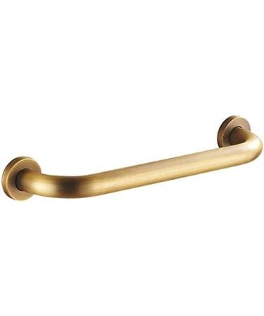 Safe Handrail Grab Bar Grab Rails Brass Wall Mounted Brushed Finish Safety Support Rail Elderly/Disabled Handrails Aid Hold For Toilet/Shower Bathroom GoldBathroom Handle