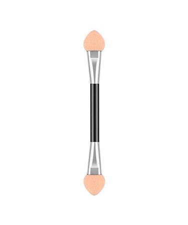 Yicare 100pcs Disposable Eye Shadow Brush Double Sided with Sponge Oval Makeup Applicator