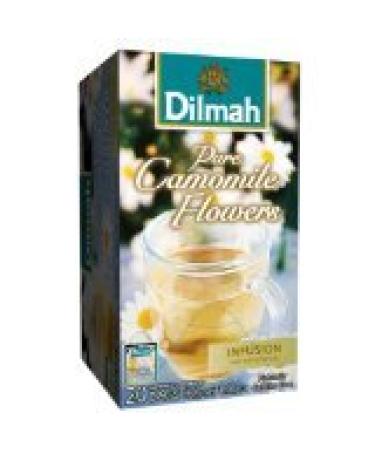 Dilmah Herbal Infusions Pure Chamomile Flowers Caffeine-free 20 Count Individually Foil Enveloped Tea Bags...