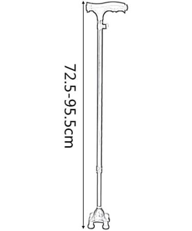 Canes Elderly Cane Multifunctional Crutches Walker Crutch Elderly Crutches Aluminum Alloy Walking Stick Free Stretching Four-Legged Cane Lightweight - Buy Online on GoSupps.com