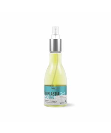 Tree Liss Bioplastia Coconut 3x1 Gloss Activator 120Ml Intense Shine Silky Soft Thermoprotector Keratin Coconut Oil
