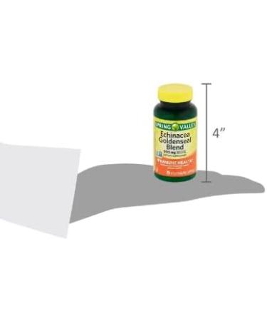 Spring Valley Echinacea Goldenseal Blend Dietary Supplement 900 mg 75 Vegetarian Capsules + Dri Store Sticker. - Buy Online on GoSupps.com