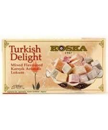 Delicious Lokum Mix 500g | Authentic Turkish Delight with Rose Lemon & Mint Flavours | International Shipping Available - Buy Online on GoSupps.com
