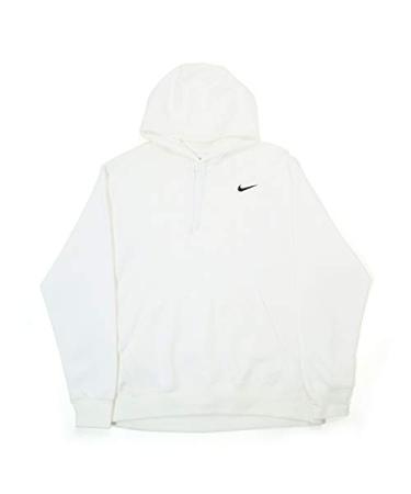 Nike Mens Pullover Fleece Hoodie Medium White