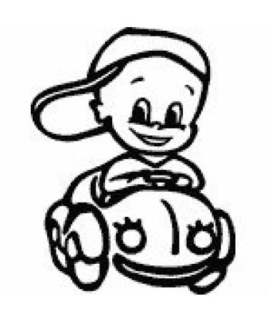 Baby sticker with name/desired text - motif 145 (16 cm) - 20 colours and 11 fonts selectable