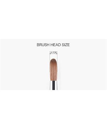 KADS 100% Kolinsky Sable Acrylic Brush Nail Brush for Acrylic Application Round Head Crimped Nail Art Brush Manicure Tool (12#) - Buy Online on GoSupps.com