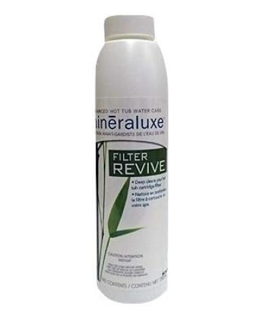 Dazzle Mineraluxe Filter Revive (600 mL) Hot Tub Cartridge Filter Cleaner (SKU DML09536)