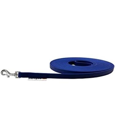Durable Towline Biothane Dog Leash for Small Dogs - 9mm 3m 10m 15m Options 1.50m with Hand Loop - Navy Blue - Buy Online on GoSupps.com