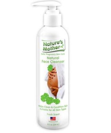 Nature's Mother - All Natural Facial Skin Cleanser - Oat Amino Acids and Hydrolyzed Soy - 8oz Pump Bottle