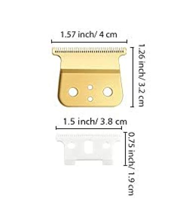 2 Pairs Adjustable T Blade Trimmer Heads - Carbon Steel Replacement for Andis 32400 Slimline Pro | International Shipping - Buy Online on GoSupps.com