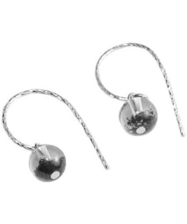 Ear Stud Earrings for Women Gray Ghost Stone Ball Ear Clips Simple Fresh Female Curved Vintage Ear Hook Party Gift e Ear Studs