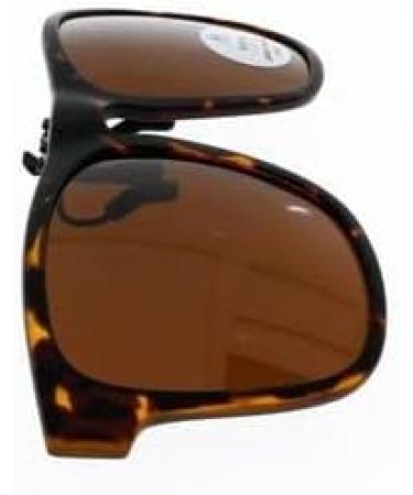 Buy Large Rectangular Brown Polarized Clip-On Sun Protection Glasses | International Shipping Available - Buy Online on GoSupps.com