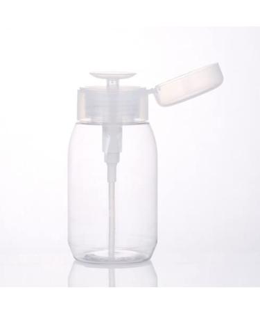 2Pcs 500ml Nail Polish Remover Pump Bottles - Empty Dispenser with Flip Top Cap for Makeup - Clear - Buy Online on GoSupps.com