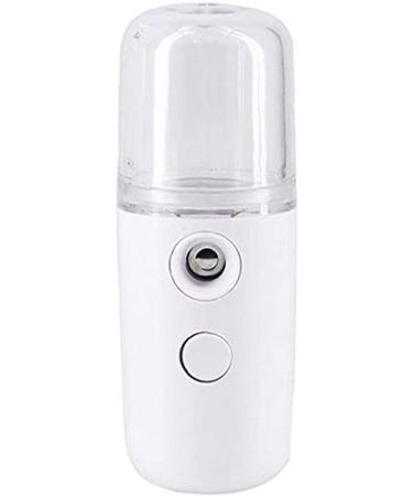 Portable Spray Device Steamer Mini USB Rechargeable for Hydrating Care White Deft Processed