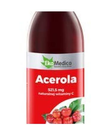 Natural Vitamin C Acerola Juice 500ml EkaMedica