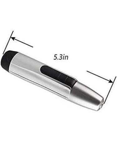 Portable Nose Ear Trimmer - Painless Hair Remover Shaver for Face Electric Razor for Men & Women - Battery-Operated (Silver) | International Shipping - Buy Online on GoSupps.com