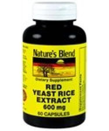 Nature's Blend Red Yeast Rice Extract 600 mg 60 Capsules