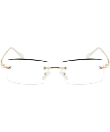 Blue Light Blocking Reading Glasses - Ultra Light Clear Vision Eyeglasses +150 Golden - Computer Readers - Buy Online on GoSupps.com