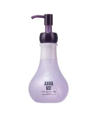 ANNA SUI Clearing Oil, Cleansing Oil, Makeup Remover to Cleanse and Melt Waterproof Makeup, Moisturizing, Double Cleanse, Botanical Oil, 6.7 Fl Oz