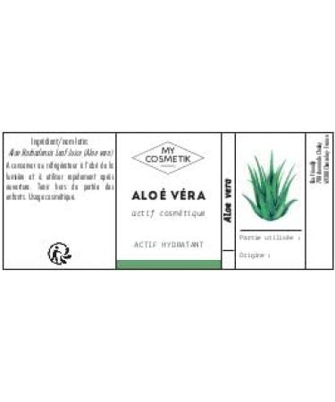 MY COSMETIK - Aloe Vera - 100% Pure and Natural - Pure organic aloe vera juice and natural preservatives - Moisturizing and protective cosmetic active ingredient - Made in France - 50 ml - Buy Online on GoSupps.com