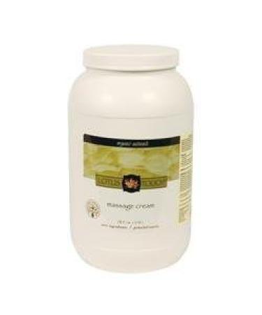 Organic Naturals Massage Cream by Lotus Touch - 100% Certified Organic Oils & Botanical Extracts - Unscented - Nourish & Hydrate Dry Skin - Superior Glide & Workability for Maximum Control - 1 Gallon
