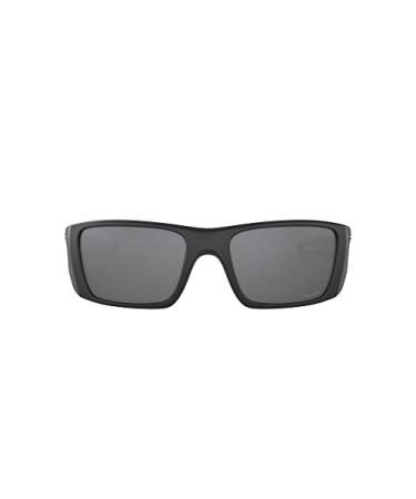 Oakley Men's OO9096 Fuel Cell Rectangular Sunglasses 60 mm Matte Black/Prizm Black Polarized