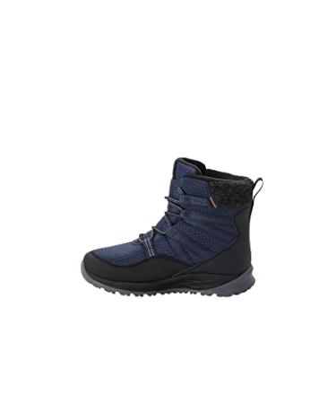 Jack Wolfskin Unisex-Child Polar Bear Texapore High K Hiking Boot Big Kid (8-12 Years) 3.5 Big Kid Blue/Black