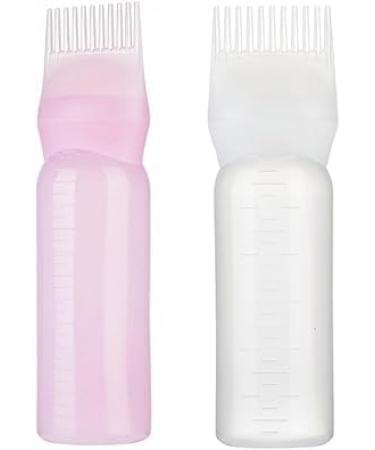 White Brush Bottle with Comb - Professional Hair Color & Dye Applicator for Roots | ZS405 - Buy Online on GoSupps.com