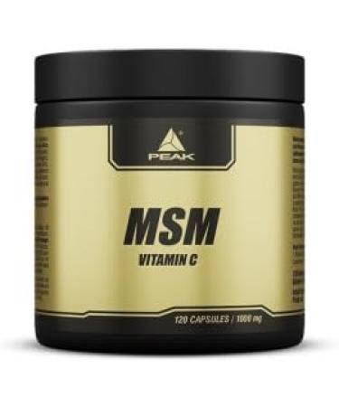 MSM - 120 capsules i joint support i methyl sulfonyl methane i key substrate of collagen formation i with vitamin C i gluten -free