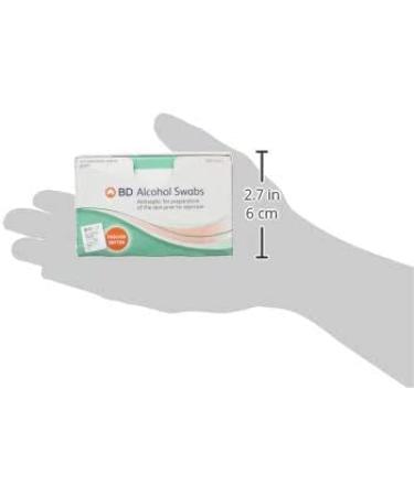 BD Alcohol Prep Swabs - 100 Pack | Antiseptic Wipes for Skin Cleansing - Buy Online on GoSupps.com