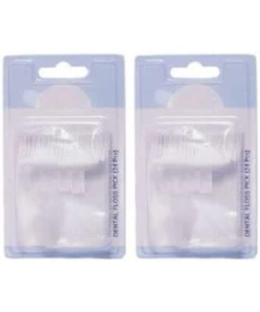 sainio Dental Floss Toothpicks - 48 Plastic Toothpicks for Teeth