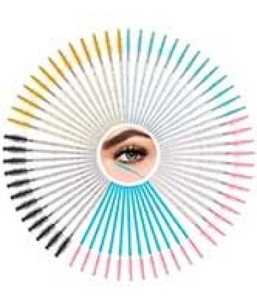 500PCS Disposable Eyelash Brushes - Upgraded Mascara Wands & Makeup Applicators for Eyelash Extensions & Eyebrow Grooming in Crystal Pink Yellow Green Black Blue - Perfect for Professionals & DIY - Buy Online on GoSupps.com