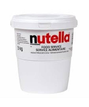 Gharana Swaad Ka Khazaana Nutella Hazelnut Spread 3kg | Creamy Hazelnut Indulgence | Made with Fine Hazelnuts | Family-Size Jar | Delightful Cocoa Blend | No Preservatives or Artificial Colors