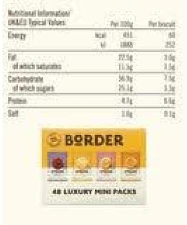 Border Mini Pack Biscuits - 48s | Assorted Flavors | Perfect for On-the-Go Snacking | Individually Wrapped Packs of Delight | Travel-Friendly Snack Packs | Premium Quality Ingrediants - Buy Online on GoSupps.com