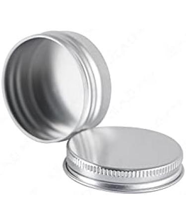 Basic Packing: 12x 15ml Silver Aluminum Screw Cap Cans for Cosmetics - Durable Empty Round Dose Boxes with Stickers - Buy Online on GoSupps.com