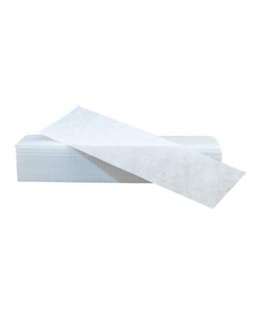 Fleet strips for warm wax and sugar paste 100 pieces skin -friendly tear -resistant depilatory strips made of fleece for any kind of depilation on the leg breast back intimate area face