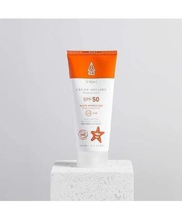 EQ Evoa | Organic Sunscreen SPF50 - Face & Body - for the whole family - Water resistant - Mineral Filters - Respects the Ocean & Preserves the Coral - Made in France - 50ml. - Buy Online on GoSupps.com