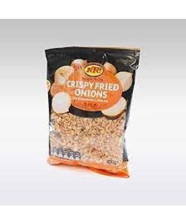 Gharana Swaad ka Khazaana KTC Crispy Fried Onions 400g (Pack of 2) | Authentic Crunchy Topping | Versatile Topping | Sprinkle with Crunch | Premium Onions | Superior Flavor - Buy Online on GoSupps.com