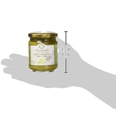 6x Brontedolci Pesto di Pistacchio pistachios Pesto cooking sauces pasta sauce ideal for seasoning the first courses 190 g in glass from Sicily with 55 pistachios - Buy Online on GoSupps.com