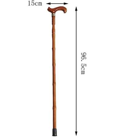 Wooden Walking Stick Solid Cane Walking Sticks for The Elderly Crutches Sticks T-Hands Walkers for The Elderly Articles Length 96.5 Cm Easy to Shorten - Buy Online on GoSupps.com