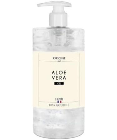 Origine.bio - Aloe Vera Gel 1 Liter Pure Face Hair Skin 100% natural French Brand Pump Bottle Moisturizing - Buy Online on GoSupps.com