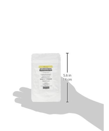 2g Hyaluronic Acid Powder | Ultra Low Molecular 5000 Dalton for Gel Cream & Cosmetics | 4g Health - Buy Online on GoSupps.com