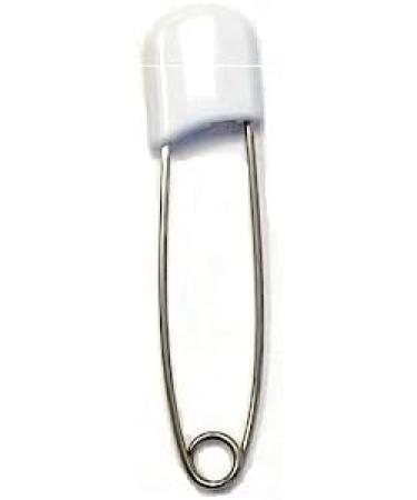 Nappy Pins Safety Lock - 24 Pcs White Diaper Pins for Baby Infants Kids - Buy Online on GoSupps.com