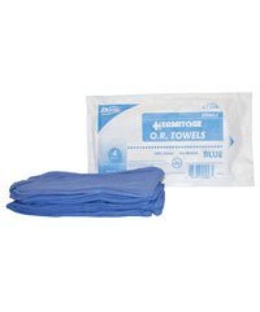 CT-04B PT# CT-04B- Towel OR Ulti-Med Cotton Sterile 17x27" Blue 4/Pk by Dukal Corporation